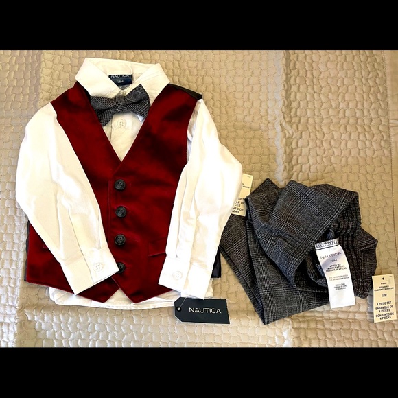 NWT Nautica 4 Piece Outfit Holiday Perfection! 18 Months - Picture 2 of 4